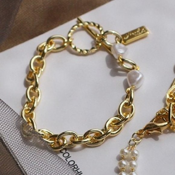 Fashion Coin multilayered Gold bracelet - Picture 4 of 4